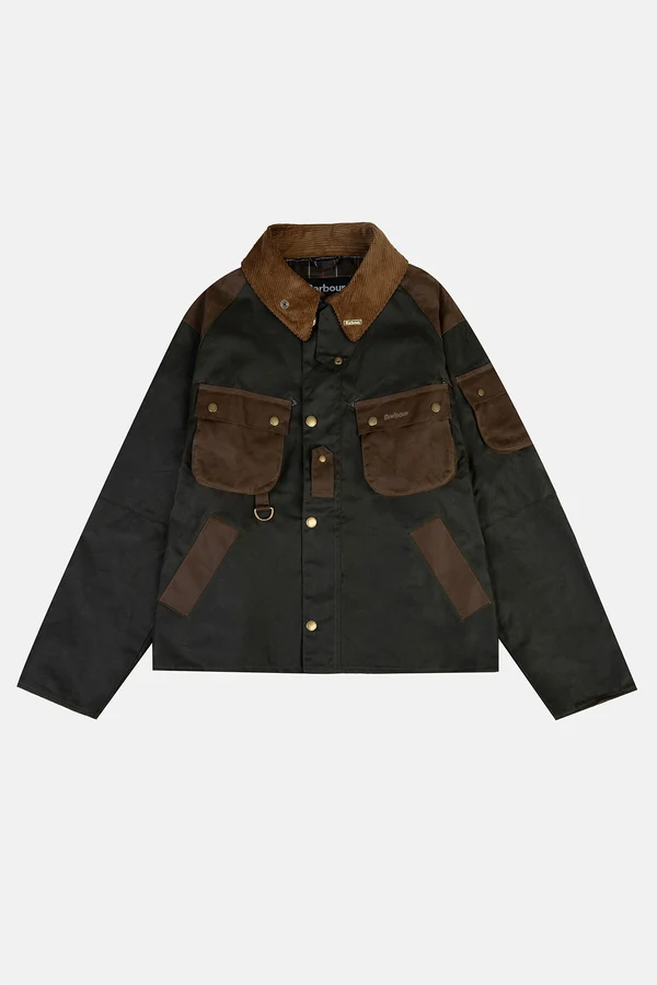 Giacca corta cerata MWX2550 MWX OL51 BARBOUR Archive olive 