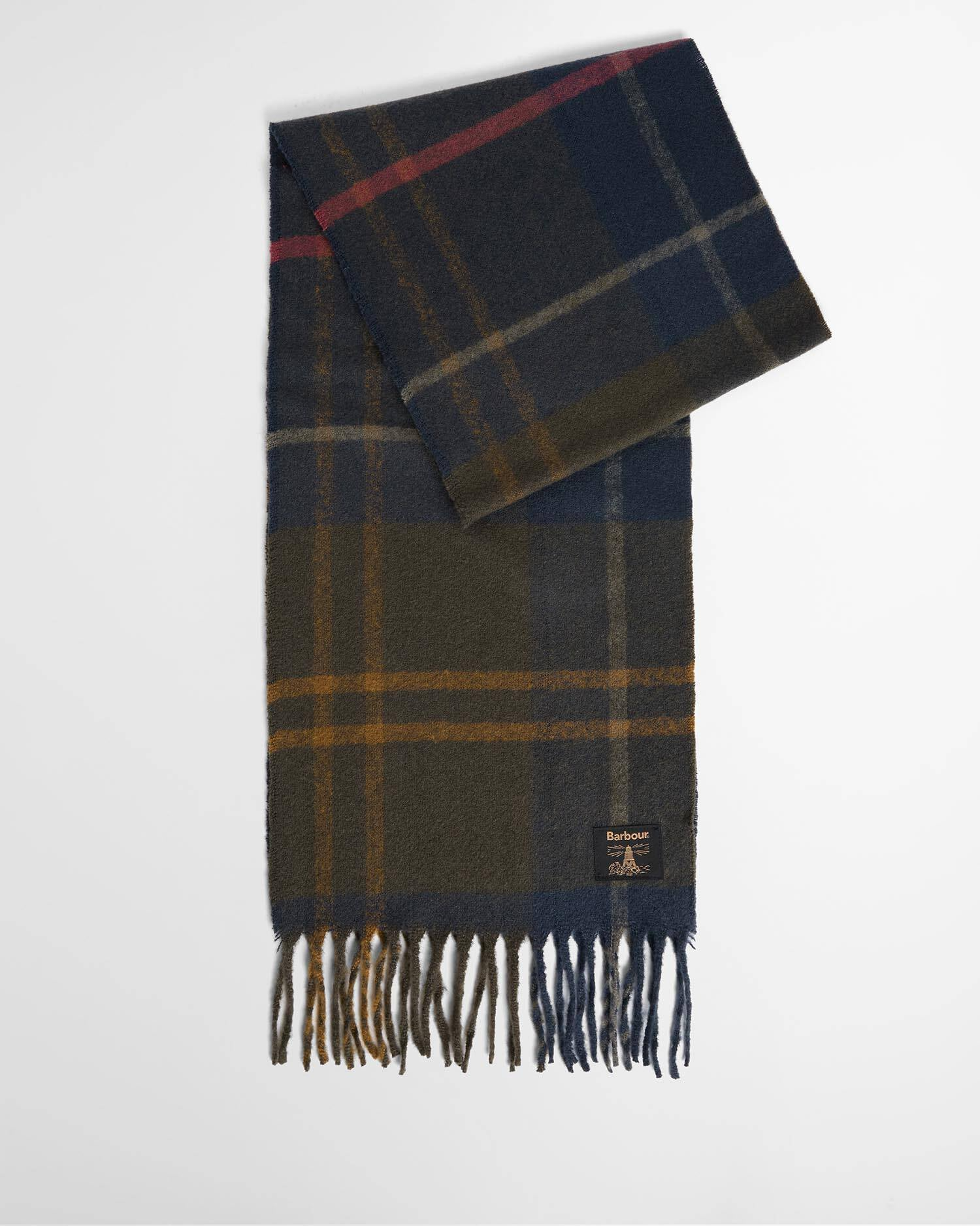 Sciarpa in tartan Yorklane USC0403 USC TN43 BARBOUR Shadow classic tartan 