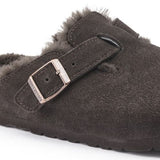 Sabot in suede con pelliccia BOSTON SHEARLING 1020529 MOCCA BIRKENSTOCK Mocca 