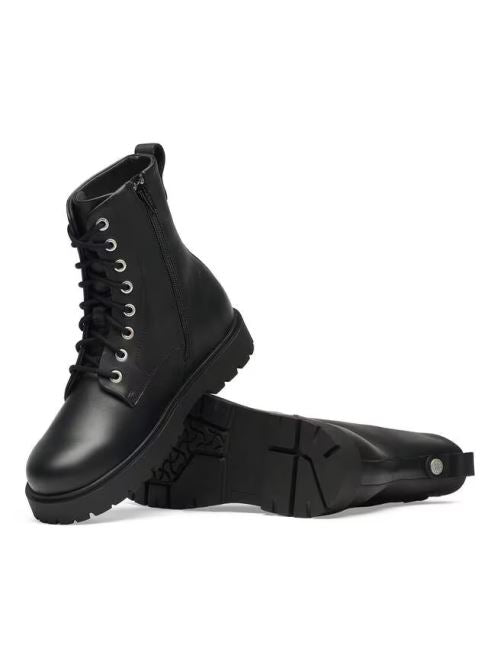 Anfibio in pelle e gomma HIGHWOOD LACE MID WP S 1032870 BLACK BIRKENSTOCK Black 