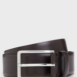 Cintura in pelle con dettagli in metallo 50491834 10249587 01 205 BOSS Dark brown 