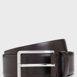 Cintura in pelle con dettagli in metallo 50491834 10249587 01 205 BOSS Dark brown 
