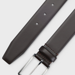 Cintura in pelle con dettagli in metallo 50491834 10249587 01 205 BOSS Dark brown 