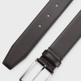 Cintura in pelle con dettagli in metallo 50491834 10249587 01 205 BOSS Dark brown 