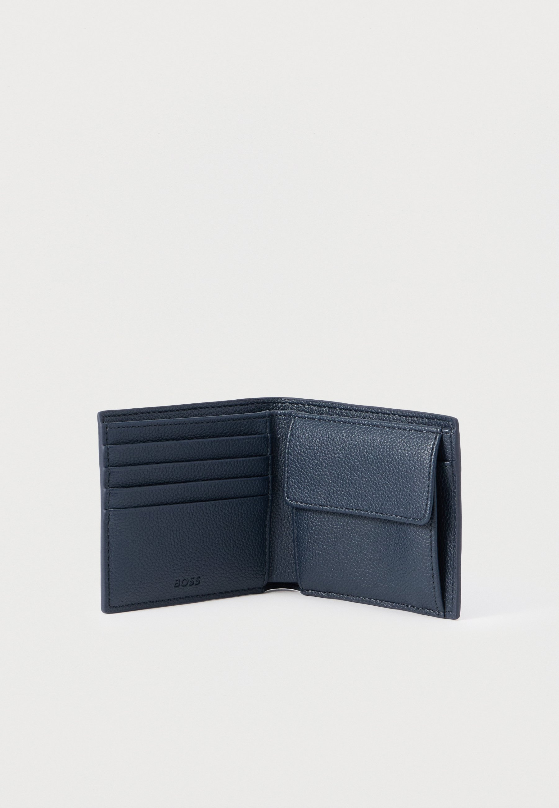 Portafoglio in pelle con portaspiccioli 50536511 10263216 01 479 BOSS Open blue 