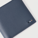 Portafoglio in pelle con portaspiccioli 50536511 10263216 01 479 BOSS Open blue 