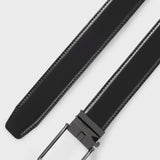 Cintura in pelle senza fori 50537049 10245669 01 002 BOSS Black 