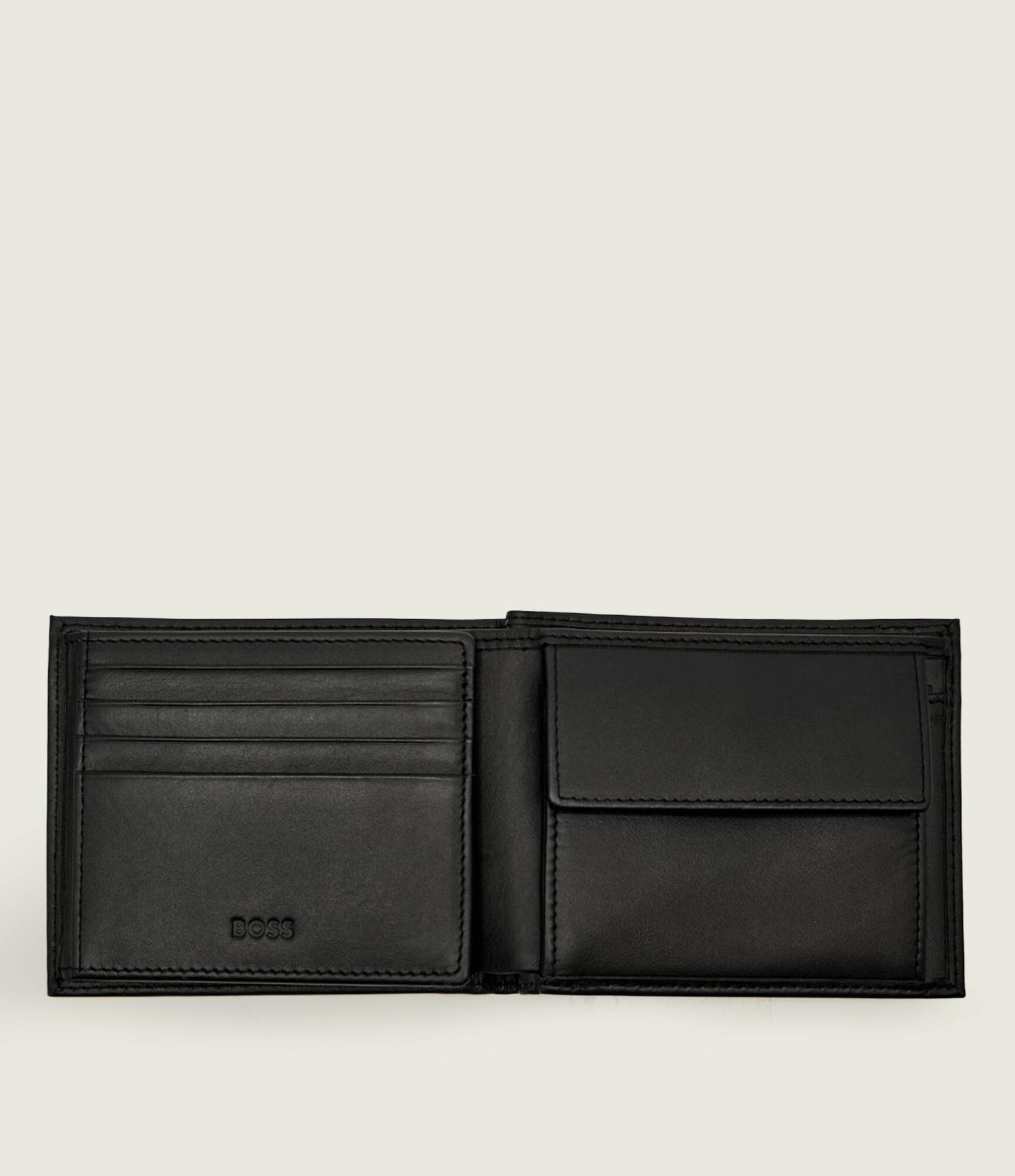 Portafoglio in pelle 50546139 10272879 01 001 BOSS Black 