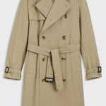Trench idrorepellente in twill di cotone 50564567 10281097 01 255 BOSS Dark beige 