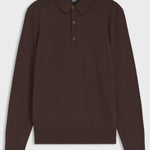 Polo in maglia di lana merino dalla vestibilità regolare 50565503 10280691 01 209 BOSS Dark brown 