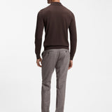 Polo in maglia di lana merino dalla vestibilità regolare 50565503 10280691 01 209 BOSS Dark brown 