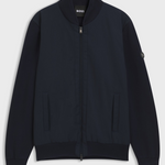 Giubbotto ibrido in maglia di cotone con collo bomber 50565508 10280711 01 404 BOSS Dark blue 