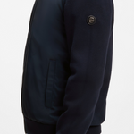 Giubbotto ibrido in maglia di cotone con collo bomber 50565508 10280711 01 404 BOSS Dark blue 