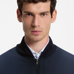 Giubbotto ibrido in maglia di cotone con collo bomber 50565508 10280711 01 404 BOSS Dark blue 