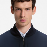 Giubbotto ibrido in maglia di cotone con collo bomber 50565508 10280711 01 404 BOSS Dark blue 