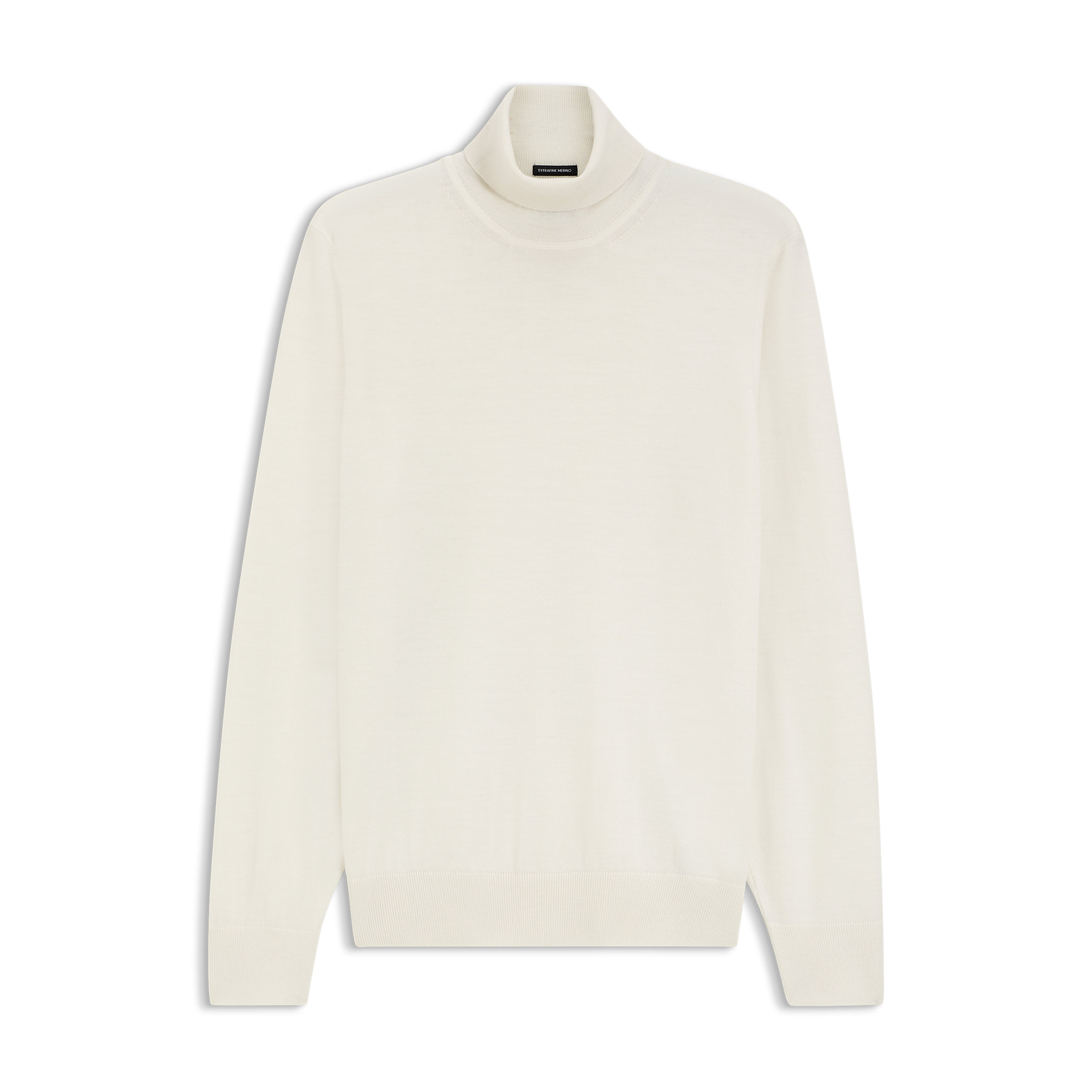 Maglione a collo alto in lana merino extra fine 50565517 10280722 01 118 BOSS Open white 