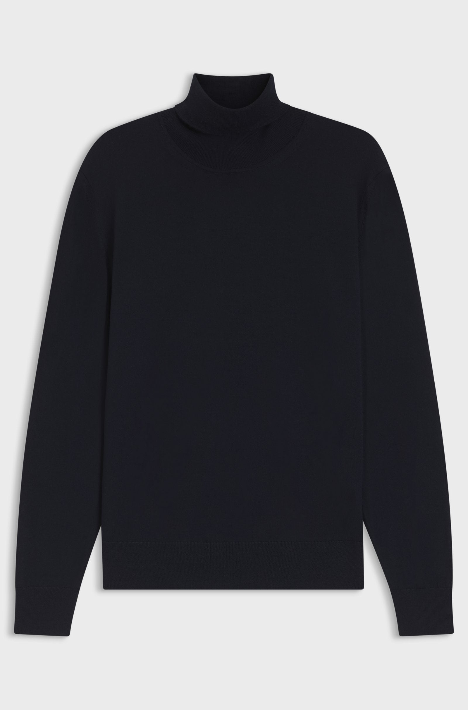 Maglione a collo alto in lana merino extra fine 50565517 10280722 01 404 BOSS Dark blue 