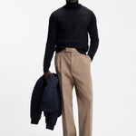 Maglione a collo alto in lana merino extra fine 50565517 10280722 01 404 BOSS Dark blue 