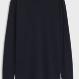 Maglia a maniche lunghe in cotone con dettaglio logo 50567762 10281524 01 404 BOSS Dark blue 