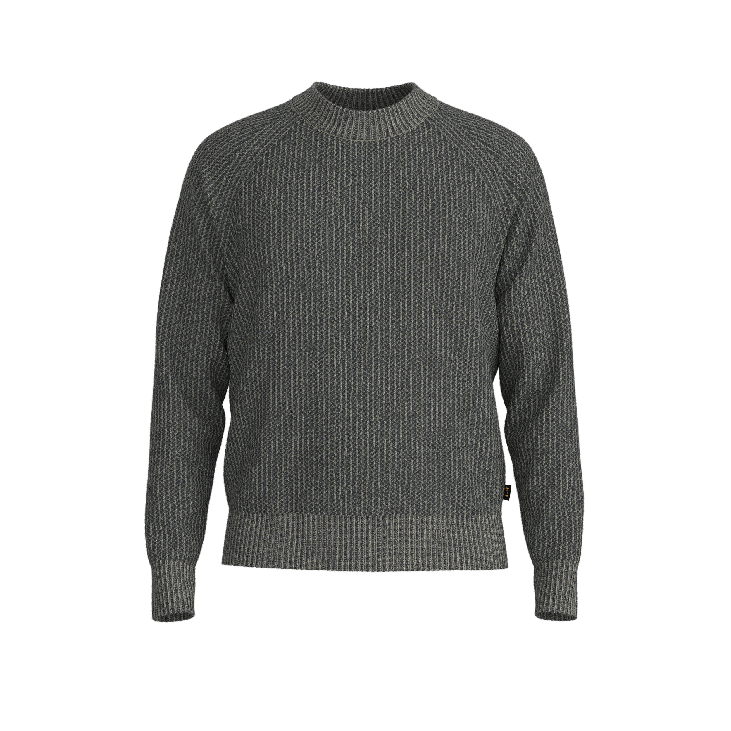 Maglione relaxed fit con lavorazione a coste a zig-zag 50571401 10283078 01 370 BOSS Open green 