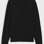 Cardigan in lana merino extrafine con bottoni 50571585 10283126 01 001 BOSS Black 