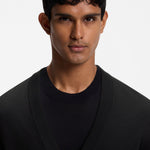 Cardigan in lana merino extrafine con bottoni 50571585 10283126 01 001 BOSS Black 