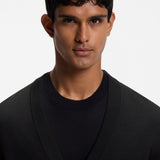 Cardigan in lana merino extrafine con bottoni 50571585 10283126 01 001 BOSS Black 