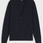 Cardigan in lana merino extrafine con bottoni 50571585 10283126 01 404 BOSS Dark blue 