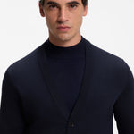 Cardigan in lana merino extrafine con bottoni 50571585 10283126 01 404 BOSS Dark blue 