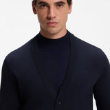 Cardigan in lana merino extrafine con bottoni 50571585 10283126 01 404 BOSS Dark blue 