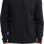 Maglia in merinos con full zip 50571915 10283216 01 001 BOSS Black 