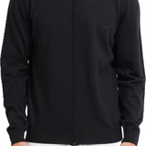 Maglia in merinos con full zip 50571915 10283216 01 001 BOSS Black 
