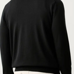 Maglia in merinos con full zip 50571915 10283216 01 001 BOSS Black 