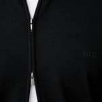 Maglia in merinos con full zip 50571915 10283216 01 001 BOSS Black 