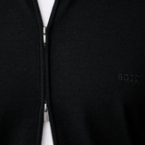 Maglia in merinos con full zip 50571915 10283216 01 001 BOSS Black 