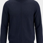 Maglia in merinos con full zip 50571915 10283216 01 404 BOSS Dark blue 