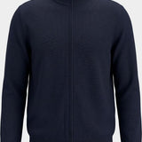 Maglia in merinos con full zip 50571915 10283216 01 404 BOSS Dark blue 