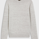 Maglione mouliné in lana vergine e cotone 50571943 10283077 086 BOSS Open grey 