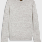 Maglione mouliné in lana vergine e cotone 50571943 10283077 086 BOSS Open grey 