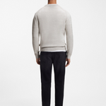 Maglione mouliné in lana vergine e cotone 50571943 10283077 086 BOSS Open grey 