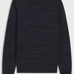 Maglione mouliné in lana vergine e cotone 50571943 10283077 404 BOSS Dark blue 