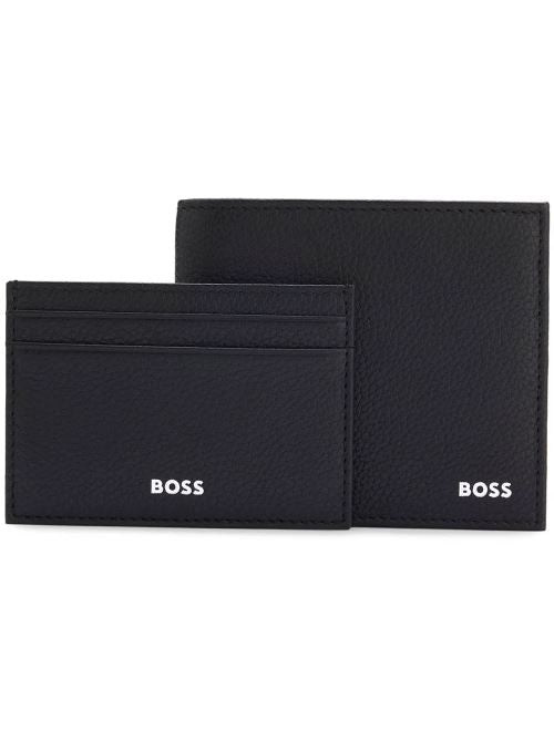 Set portafoglio portacarte e portachiavi 50573557 10283678 001 BOSS Black 