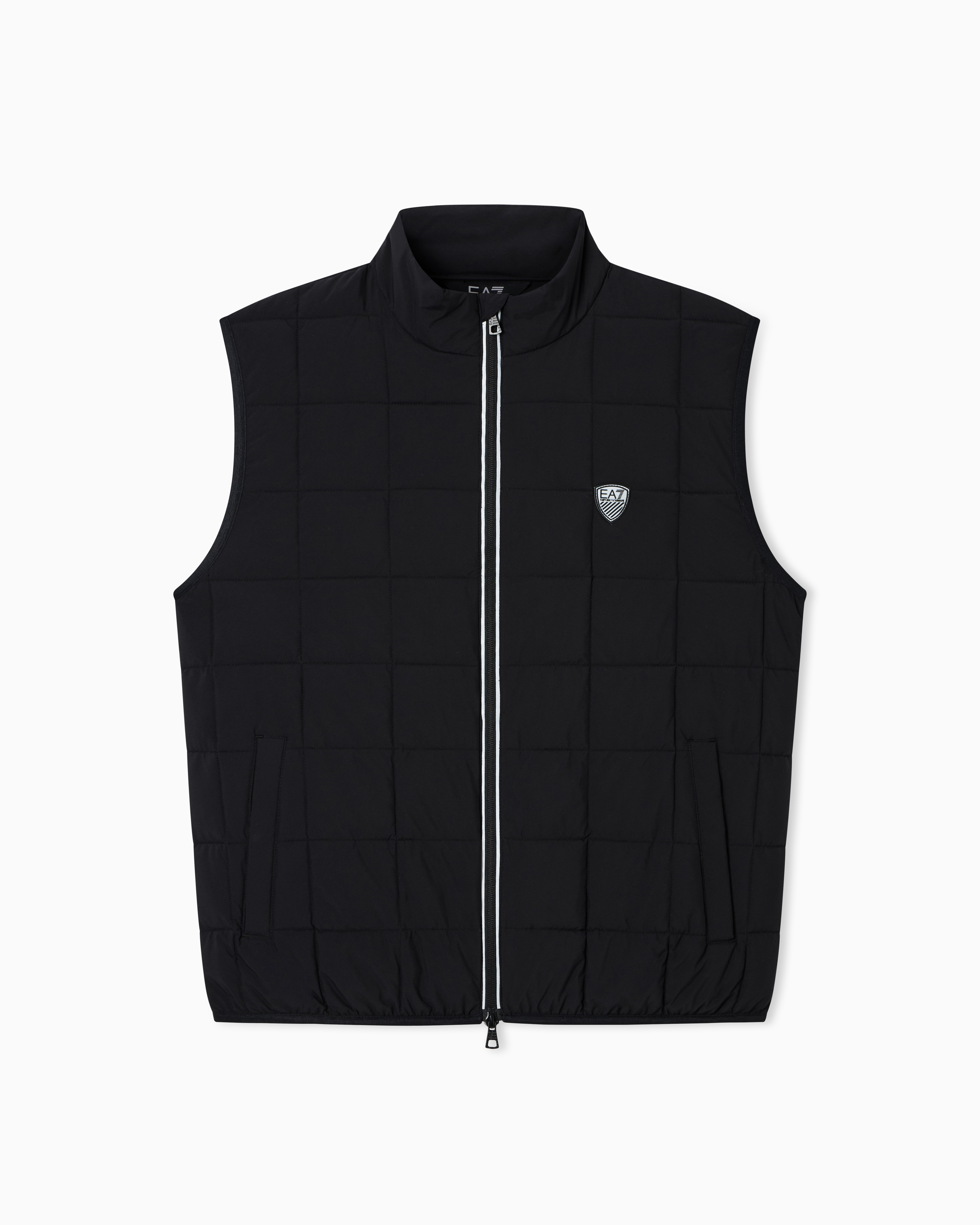 Gilet in tessuto tecnico 7M001512 AF21509 UC001 EA7 Black 
