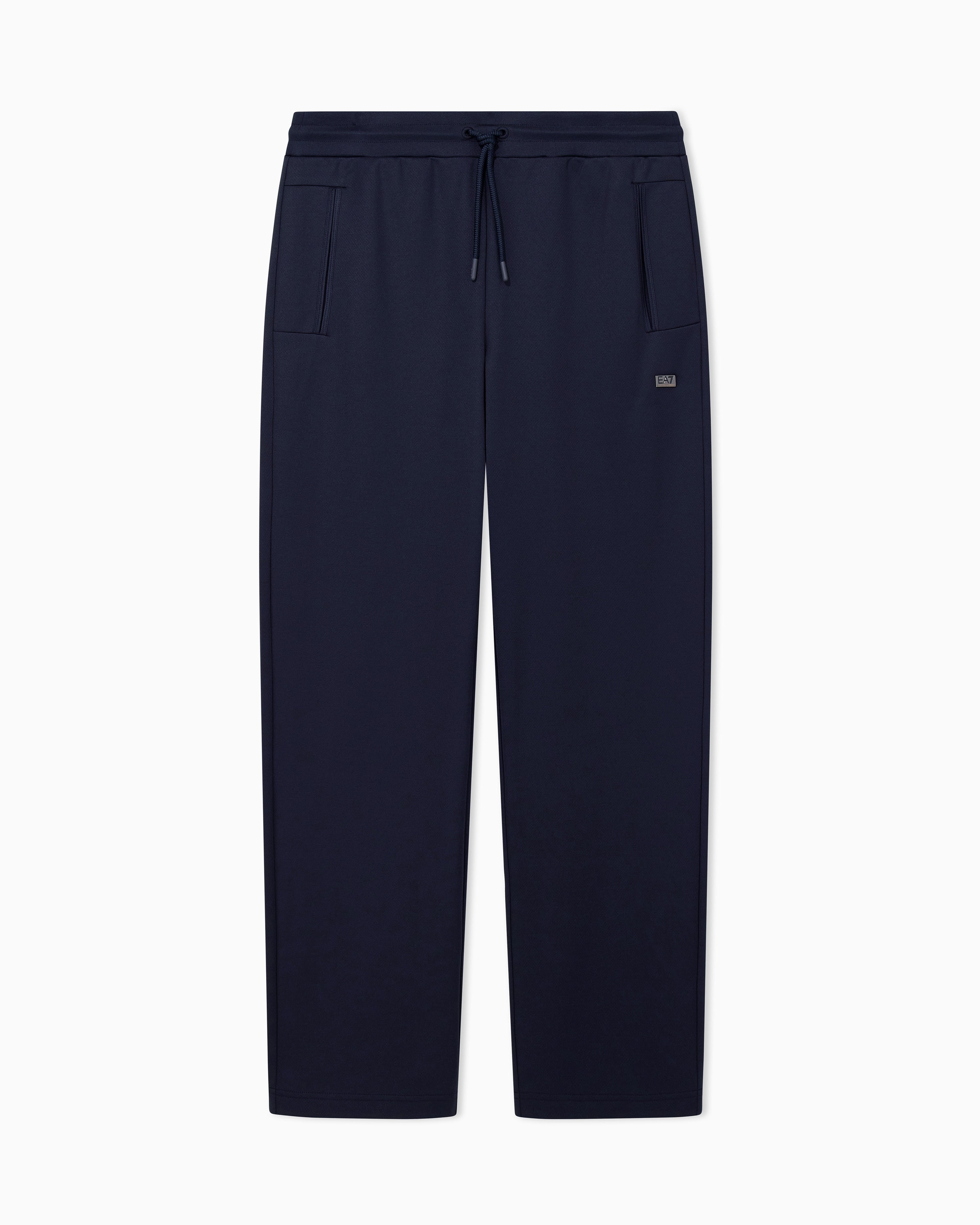 Pantaloni slim fit in jersey con coulisse 7M002100 AF27716 UB102 EA7 Blue 
