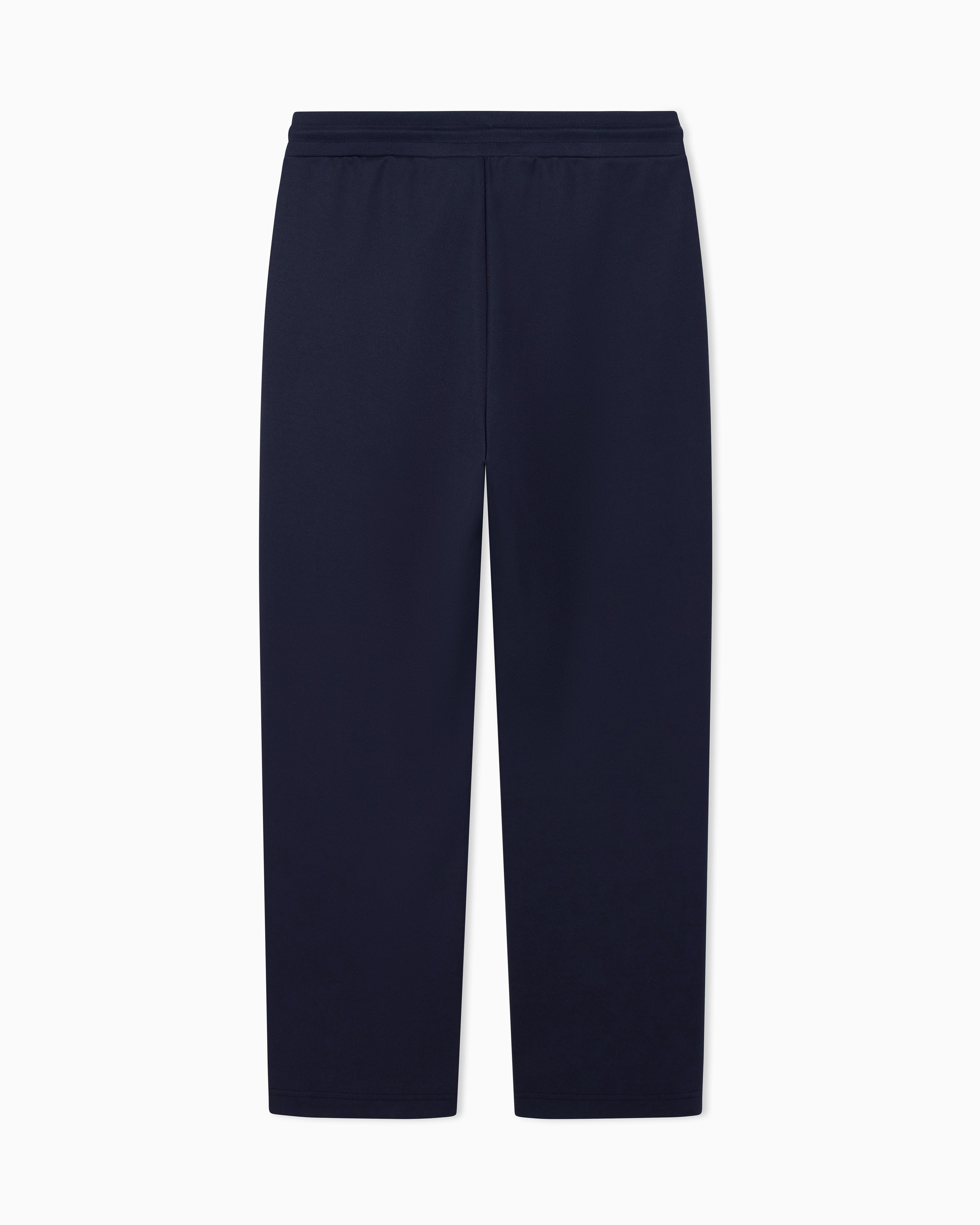 Pantaloni slim fit in jersey con coulisse 7M002100 AF27716 UB102 EA7 Blue 