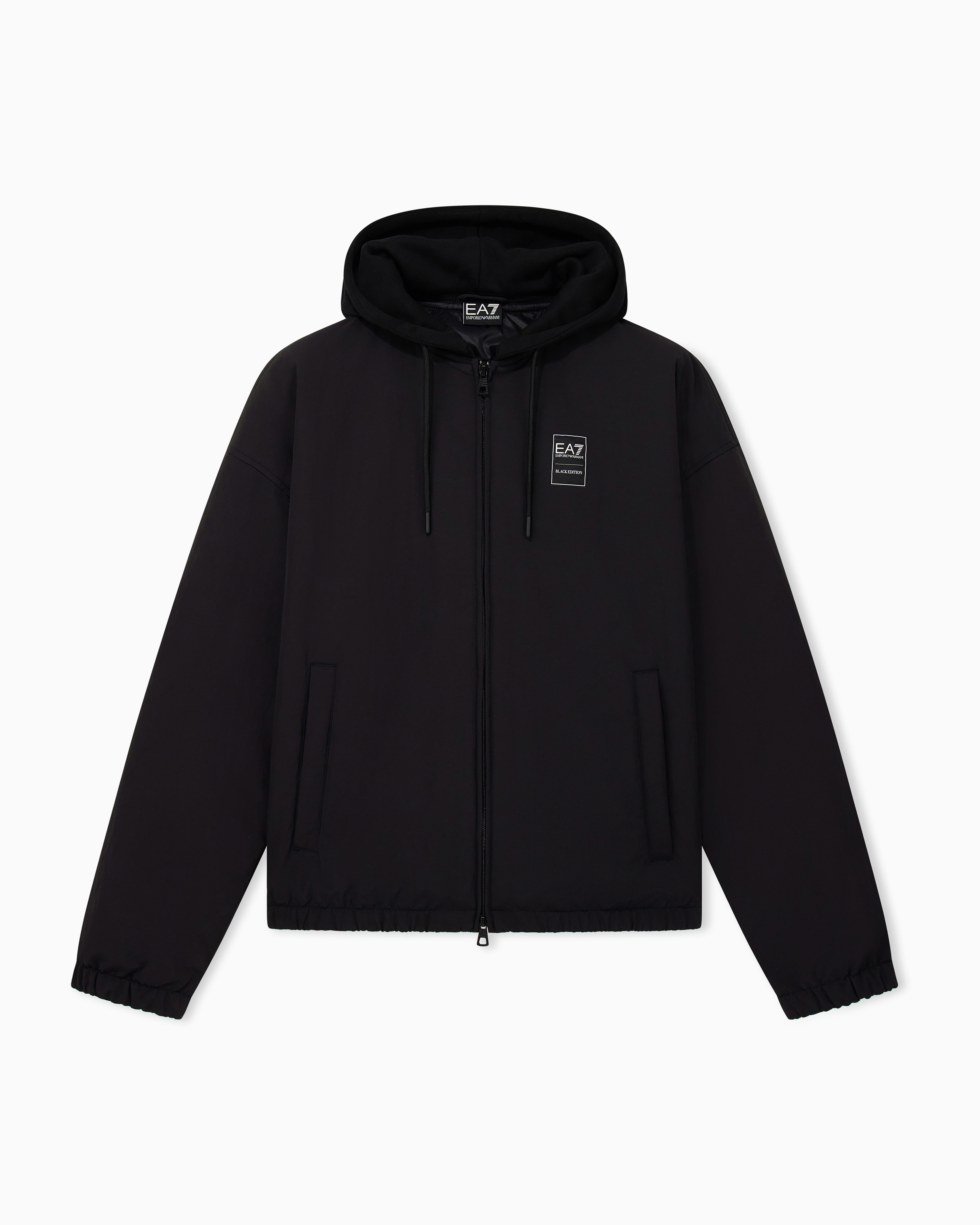 Blouson con cappuccio e vestibilità over 7M002112 AF16828 UC001 EA7 Black 