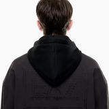 Blouson con cappuccio e vestibilità over 7M002112 AF16828 UC001 EA7 Black 