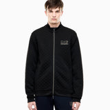 Felpa fullzip in jersey con dettagli in maglia<BR/> 7M002246 AF26241 UC001 EA7 Black 