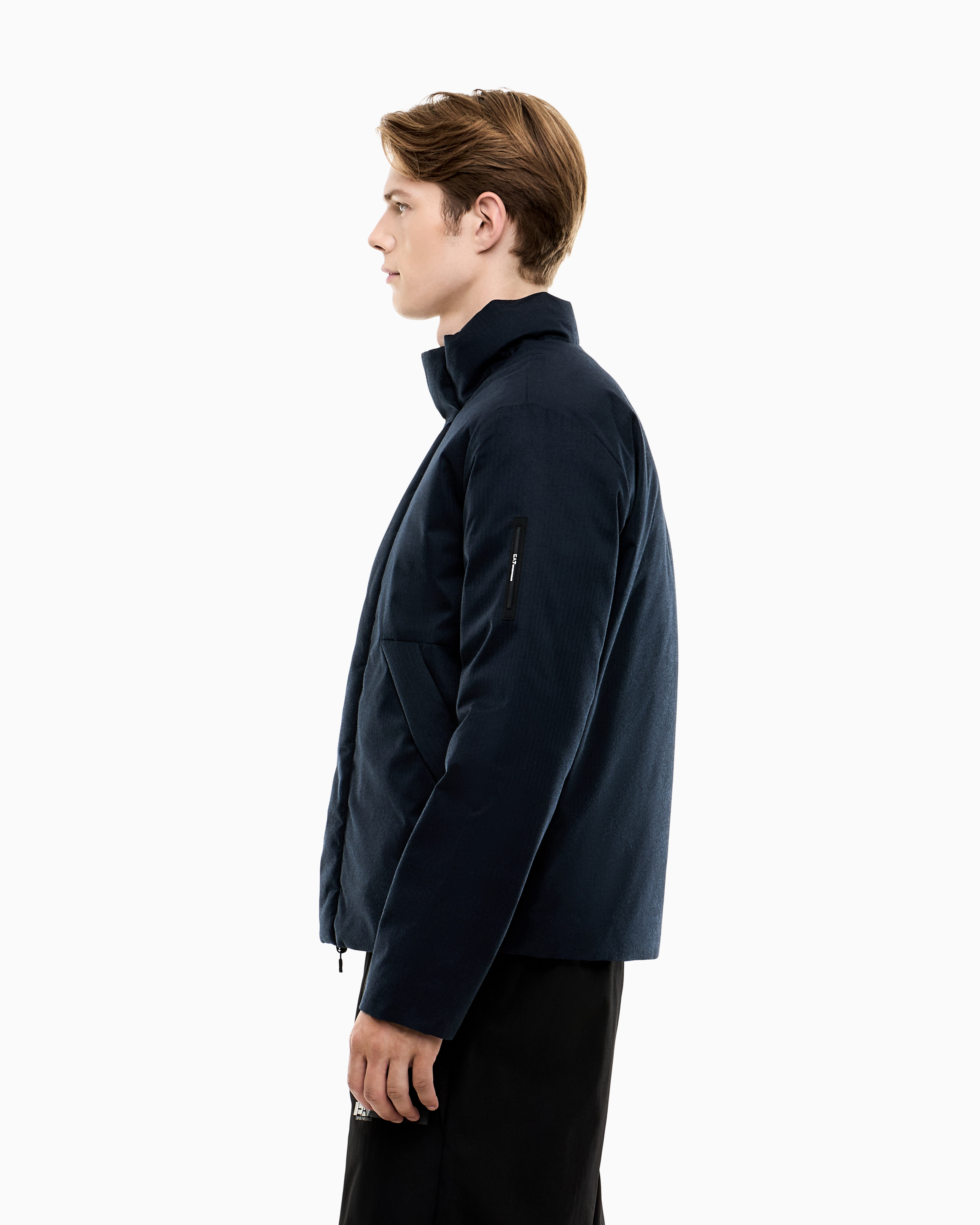 Bomber reversibile imbottito in tessuto tecnico 7M002376 AF17182 UB102 EA7 Blue 