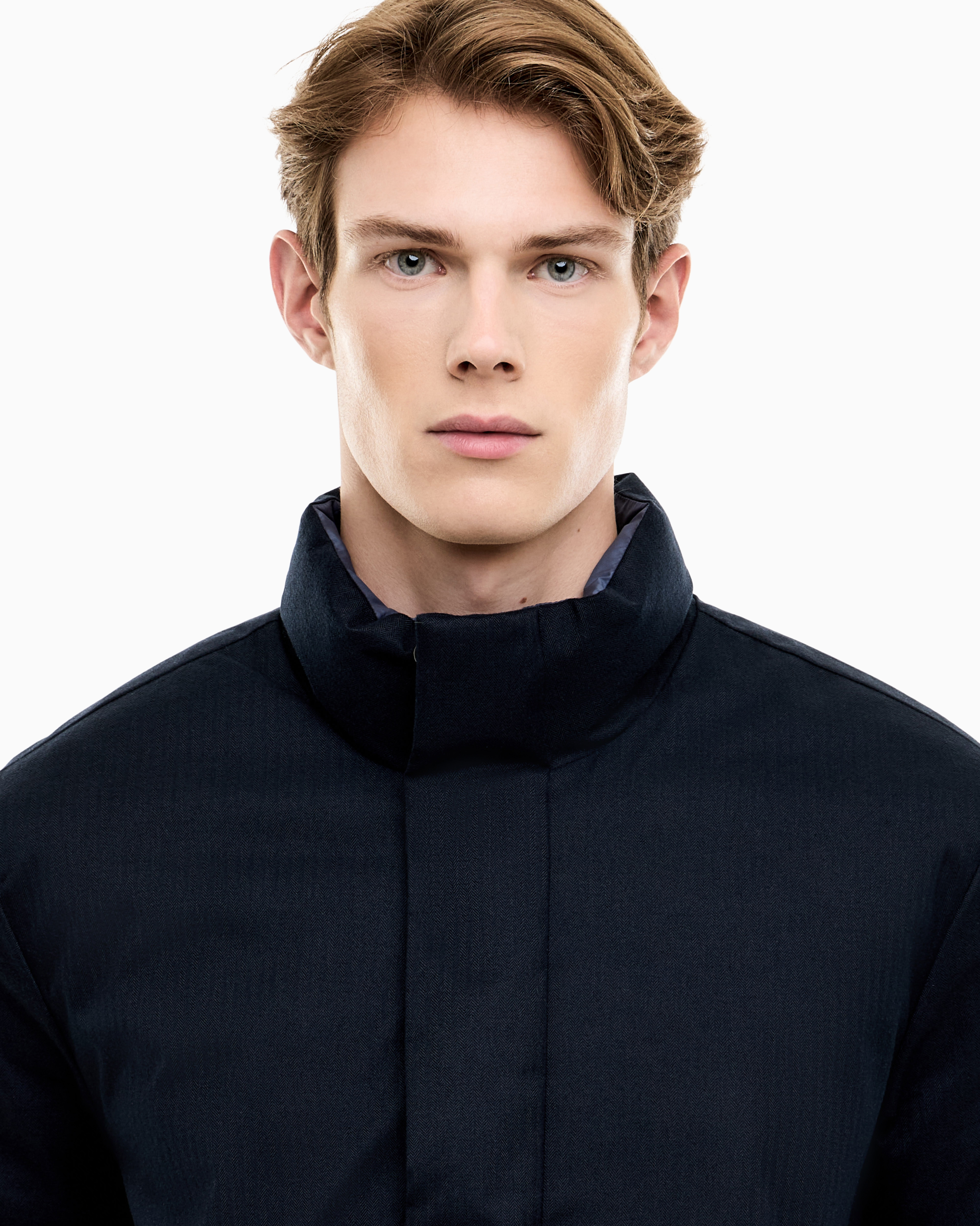 Bomber reversibile imbottito in tessuto tecnico 7M002376 AF17182 UB102 EA7 Blue 